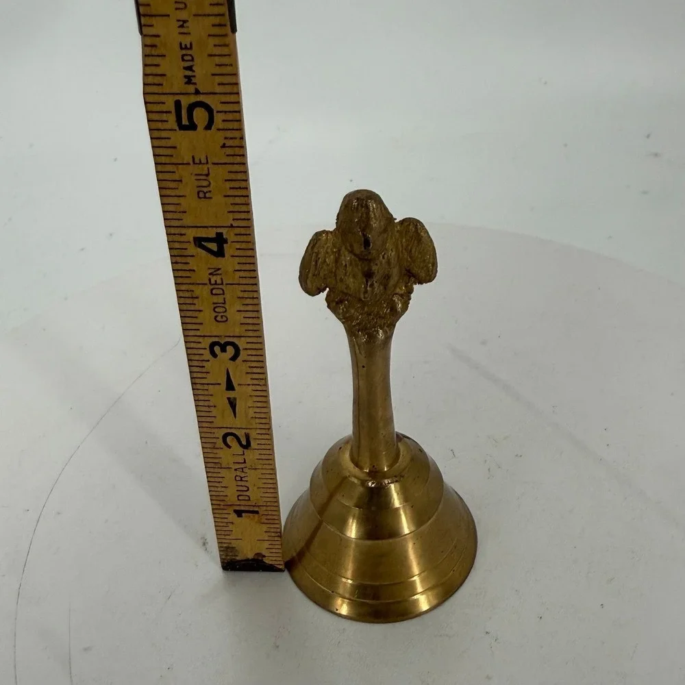 Vintage Brass Bell-England Find-Possibly a brass Garuda hand bell-Hindu